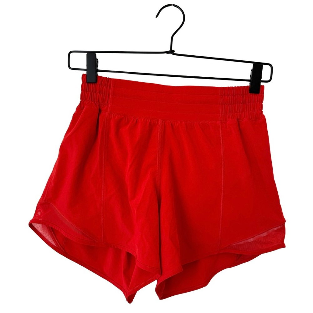 lululemon athletica Red Athletic Shorts -liner cut out
